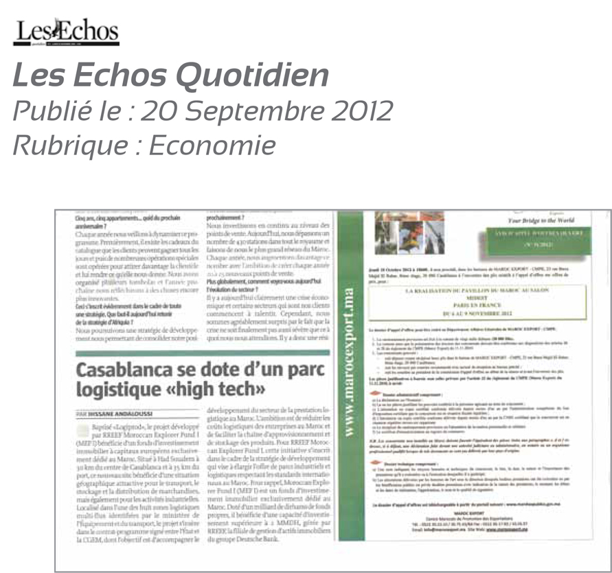 20les Echos Quatidien 20 septembre 2012
