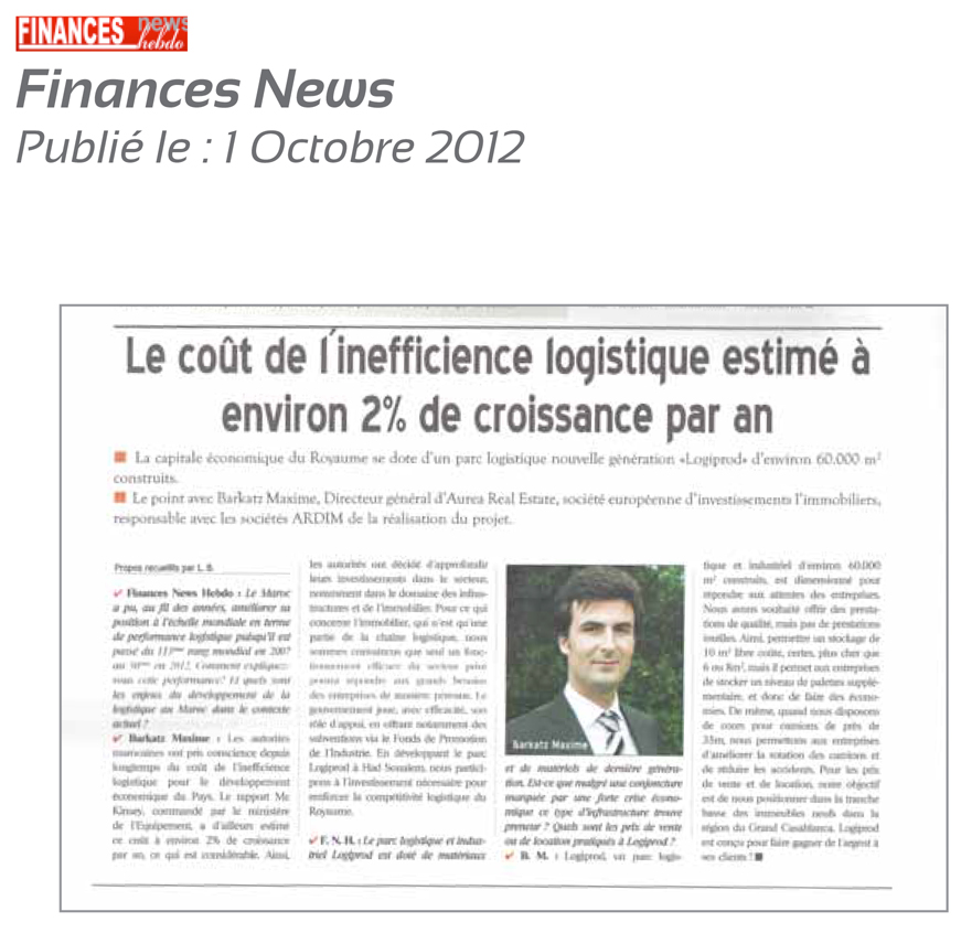 1Finances news 1 Octobre 2012