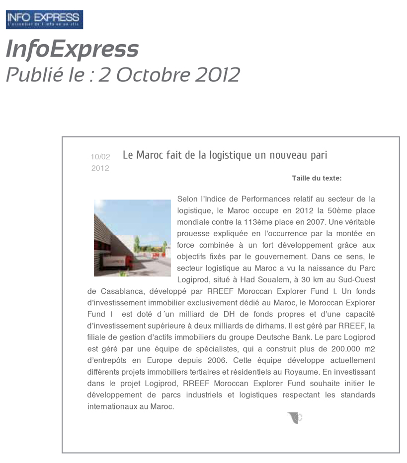 2InfoExpress 2 Octobre 2012